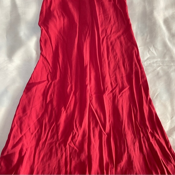 NEW! Doen- Amoretta Maxi Dress Tigerlily Red Size XXS Ruffle Cutout Summer - Picture 8 of 11